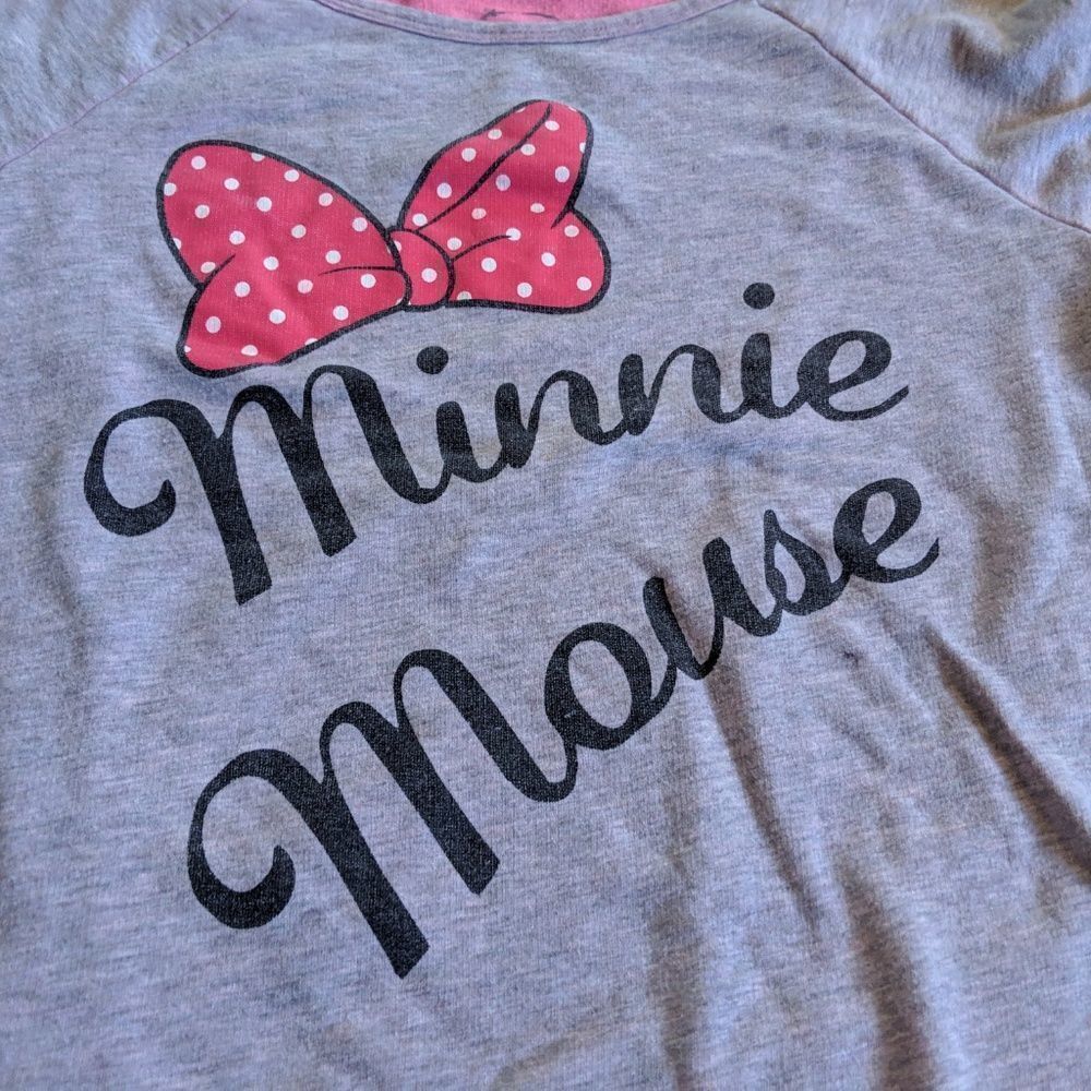 disney Cropped Minnie Mouse‎ Top Shirt sweatshirt a - Picture 2 of 6